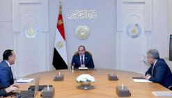 الرئيس عبد الفتاح السيسي يتابع الاستعدادات الجارية لتنظيم احتفالية افتتاح المتحف المصري الكبير الرئيس عبد الفتاح السيسي يتابع الاستعدادات الجارية لتنظيم احتفالية افتتاح المتحف المصري الكبير